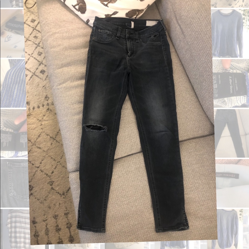 Rag and Bone dark navy capri (cropped) jean size 27
